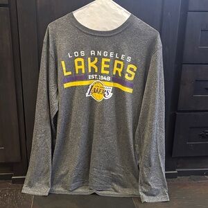 Los Angeles Lakers Gray Long Sleeve Tee